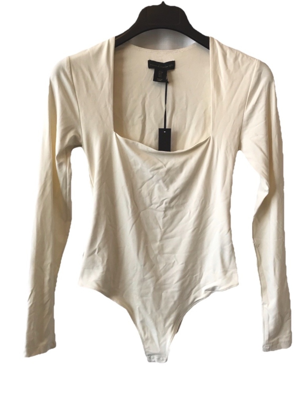House of Harlow 1960 NWT Bodysuit Womens Small Ivory Long Sleeve